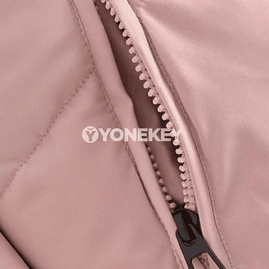 Zenanlar üçin gyş puffer penjek, ýyly, kapýuşonly, uly ölçegli