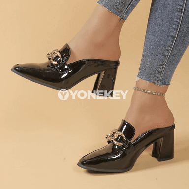 Zenanlar üçin ýokary ökjeli uçly sandallar, gündelik moda aýakgaby