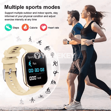 Zenanlar we erkekler üçin akylly sagat, Bluetooth jaňly, sport modeli