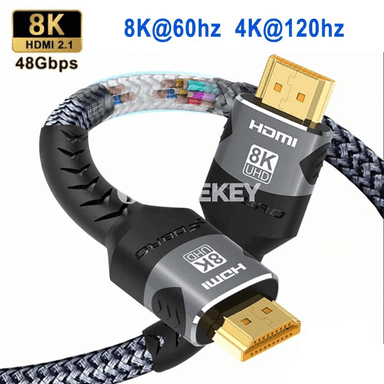 8K HDMI 2.1 kabeli, 4K@120Hz, 8K@60Hz, berk we çydamly