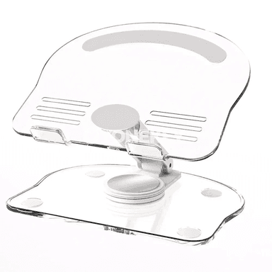 Akril telefon we planşet stendi, 360° öwrülýän, bukulýan