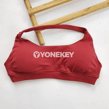 Aýallar üçin sporty bra, ýeňil, çalt guraýan, arka görnüşli