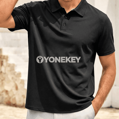 Erkekler üçin çalt gurýan polo futbolka, ýeňil we rahat