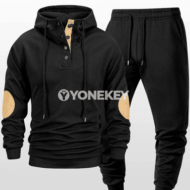 Erkekler üçin kapşonly sport kostýumy, 2 bölekli