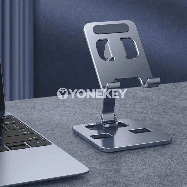 Bukulýan alýumin telefon we planşet stendi