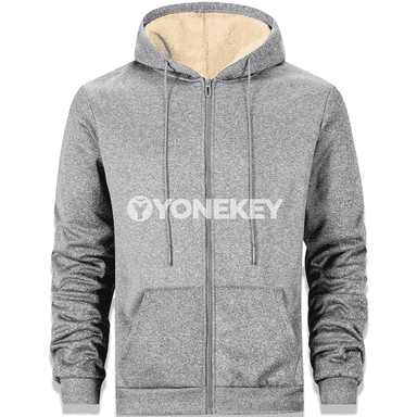 Gyş üçin ýyly fleece erkek zipli kapýuşonli switer