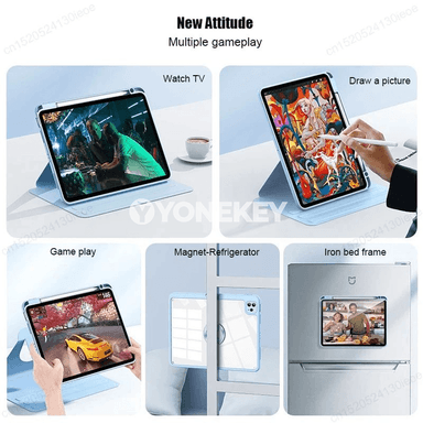 iPad Mini 6/7 üçin goragly magnitli gapak, galam ýerli
