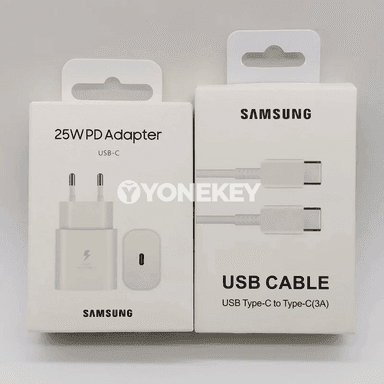 Samsung 25W PD çalt zarýad beriji adapter, EU wilka bilen