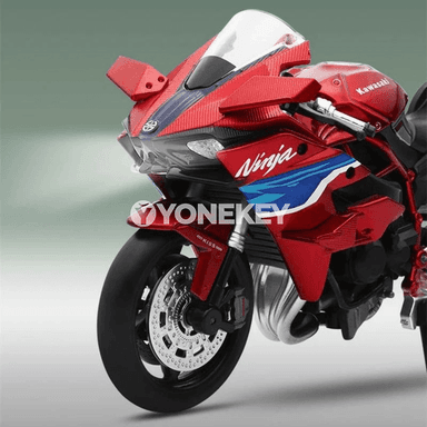 Kawasaki H2R Ninja 1:12 metal motosikl modeli, ýagtylyk we sesli