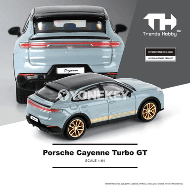 Porsche Cayenne Turbo GT 1:64 metal modeli, kolleksiýa oýnawaç awtoulag