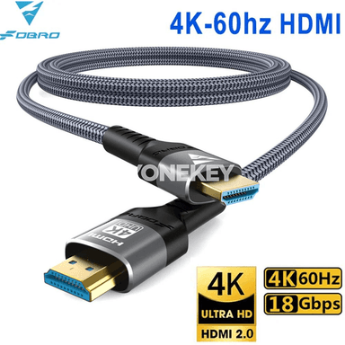 16K HDMI 2.2 ýokary tizlikli örülen kabel, 96Gbps