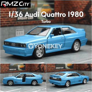Audi Quattro metal model awtoulag oýunjak, 1:36, gapysy açylýan