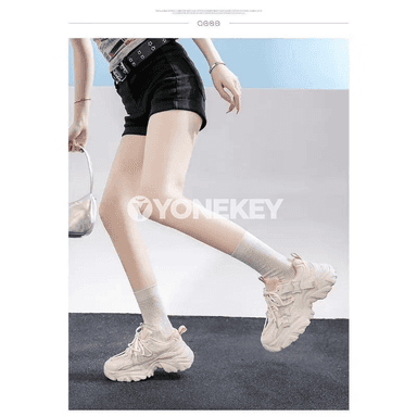 Aýal-gyzlar üçin ýeňil mesh platform krasowkalar, gündelik we sport üçin