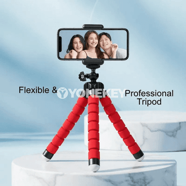 Mobil telefon üçin çeýe tripod, mini saklaýjy, uzakdan dolandyryşly