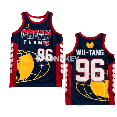 Wu-Tang Clan 96 ýeňsiz basketbol maýkasy, uniseks, dem alýan