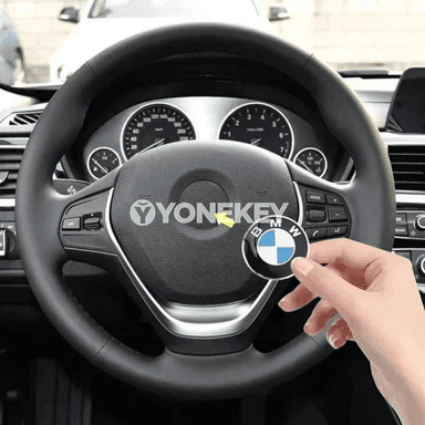 BMW rul üçin 45 mm bezeg nyşany stikeri