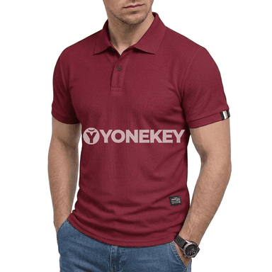 Erkekler üçin ýazky ýeňil polo futbolka