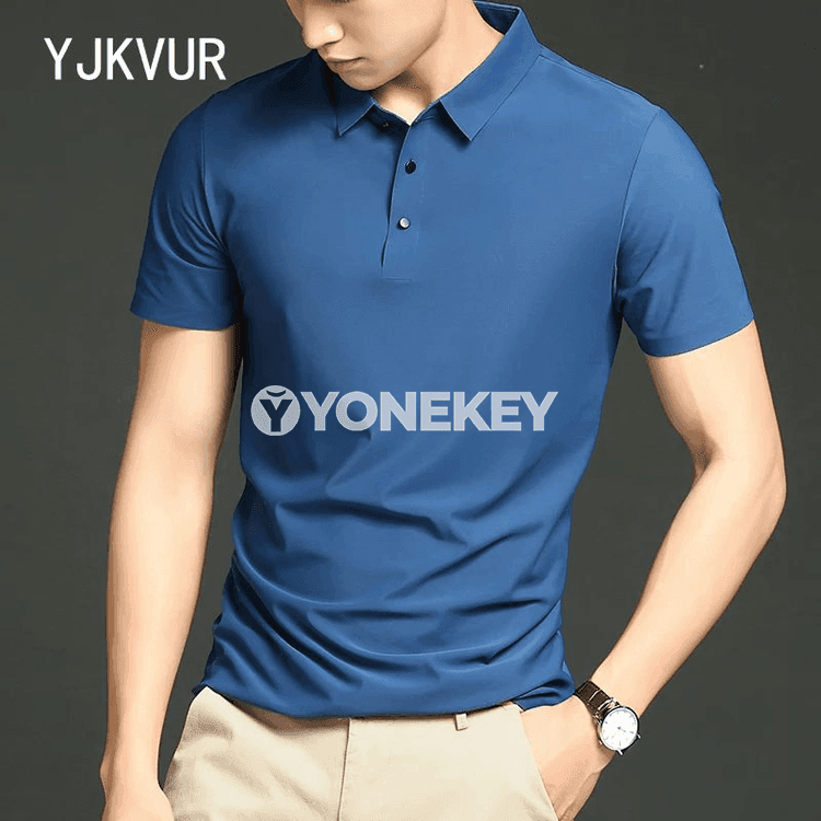 Erkekler üçin çalt guradyjy polo köýnek, ýaz-tomus, rahat stil