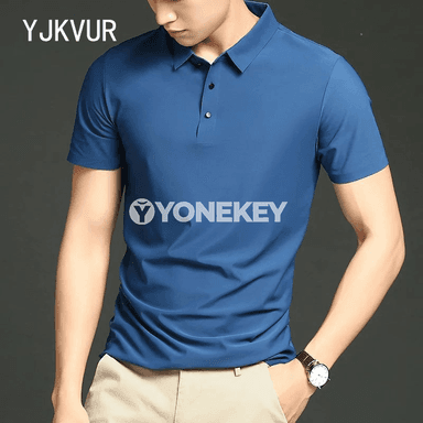 Erkekler üçin çalt guradyjy polo köýnek, ýaz-tomus, rahat stil