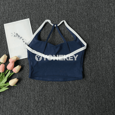 Aýallar üçin sport yoga bra, arka gözellik dizaýnly