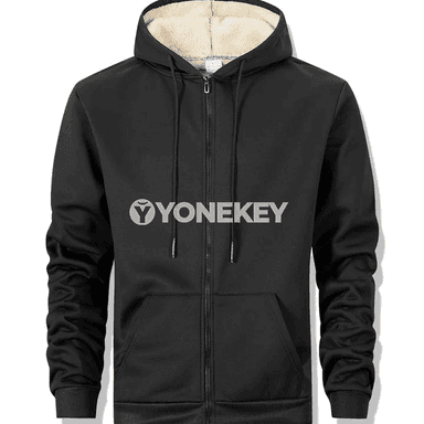 Gyş üçin ýyly fleece erkek zipli kapýuşonli switer