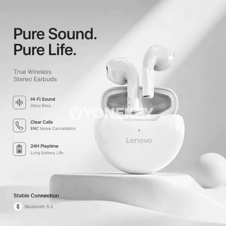 Lenovo HT38 TWS simsiz Bluetooth 5.4 qulaklyklar, pes gijikme