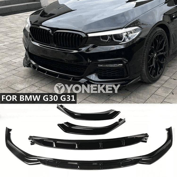 BMW 5 Series G30/G31 üçin öň bumper lip spoiler splitter