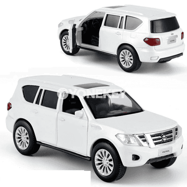 Nissan Patrol Y62 1:36 metal oýunjak awtoulag, iki reňkli