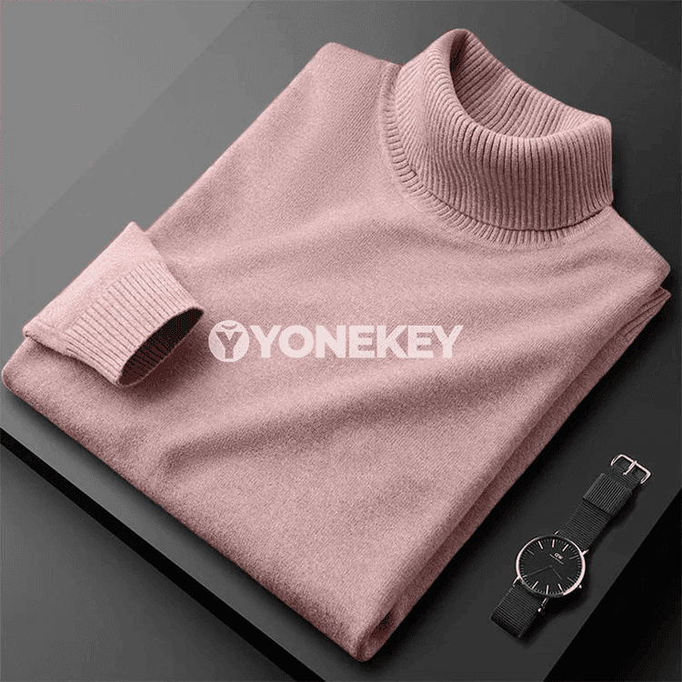 Erkekler üçin ýyly örme turtlenek switer, güýz-gyş üçin