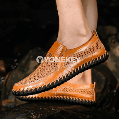 Erkekler üçin tomuslyk rahat köwüşler, ýeňil, dem alýan, slip-on loafers