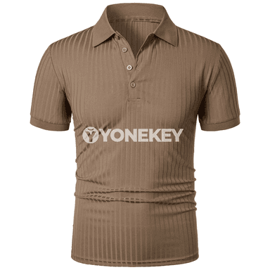 Erkekler üçin tomuslaýyn sport POLO köýnegi, ýeňil we elastik örme model