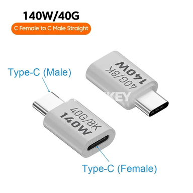 NNBILI PD140W Type-C to Type-C ýokary tizlikli maglumat we zarýad adapteri
