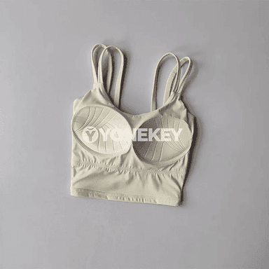 Aýallar üçin sport bra, ýoga we fitnes üçin rahat top