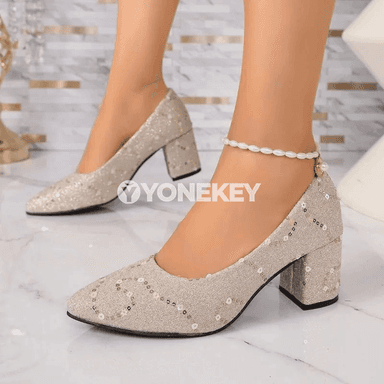 Zenanlar üçin ýaz- güýz täze ýokary ökçeli slip-on köwüşler