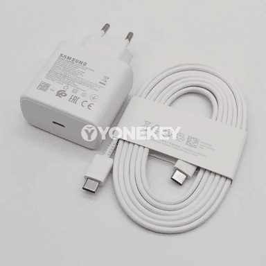 Samsung 45W çalt zarýad beriji adapter, 1.8 m Type-C kabel bilen