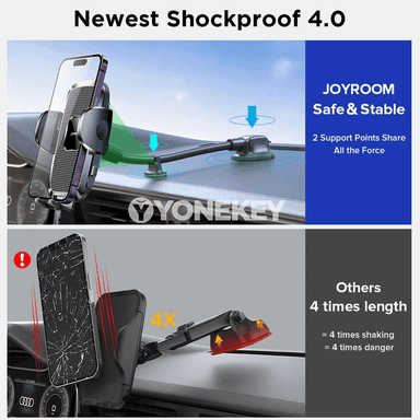 Joyroom awtoulag telefon saklaýjy, 360° öwrülýän, universal, güýçli berkidişli