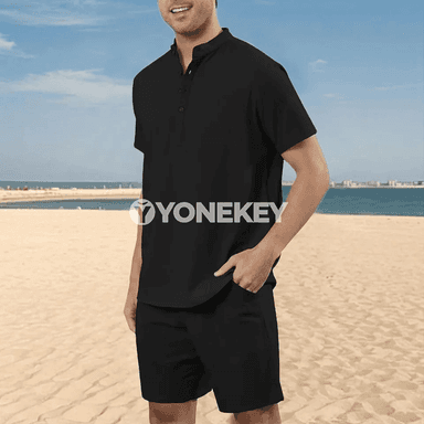 Erkekler üçin 2 bölek pagta-zygyr tomusly toplumy