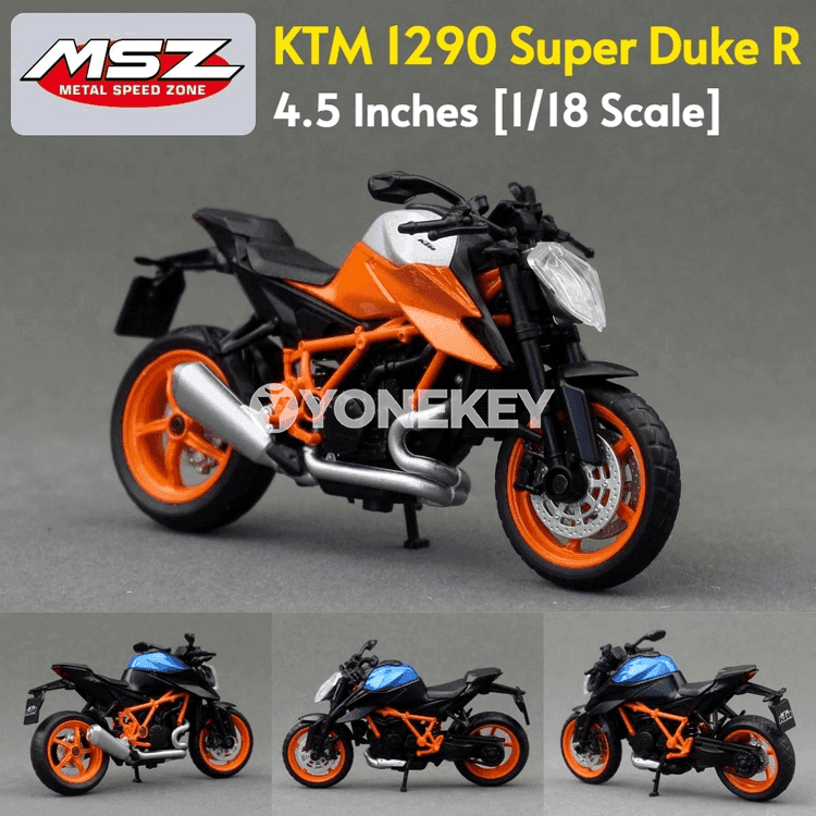KTM 1290 Super Duke R 1:18 metal motosikl modeli