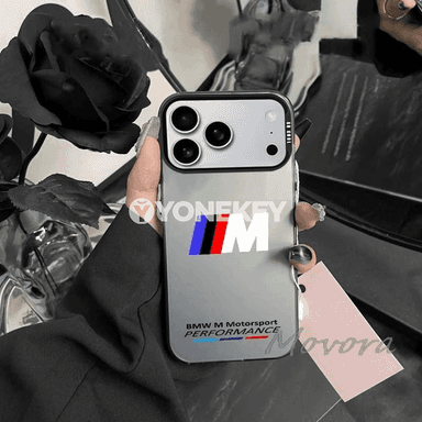 BMW M logolu iPhone üçin silikon telefon kapağı