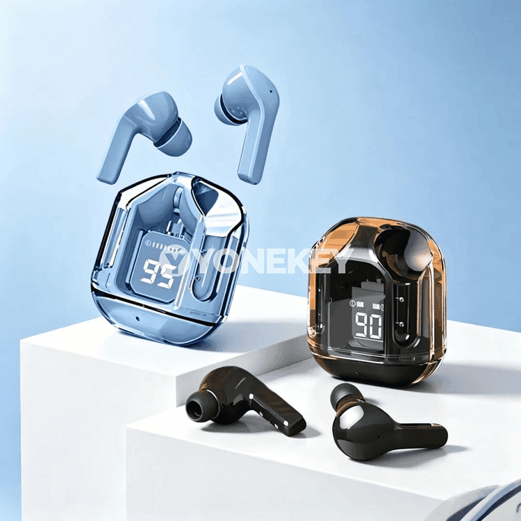 T2 simsiz mini qulakgulaklar, LED displeýli, telefon üçin Bluetooth 5.3
