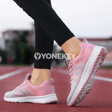 Zenanlar üçin sport aýakgaplar, ýeňil platformaly, dem alyjy mesh