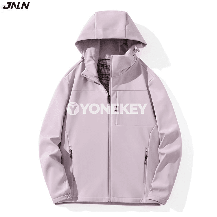 LNGXO zenanlar üçin ýyly suw geçirmeýän softshell gezelenç kurtkasy