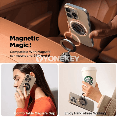 Joyroom magnitly halka telefon saklaýjy, silikon stend, iPhone üçin