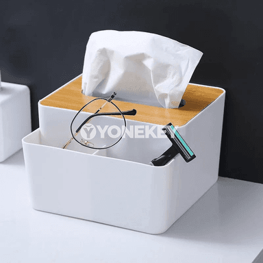Plastik salfet gutusy, aga gapakly kwadrat organizator