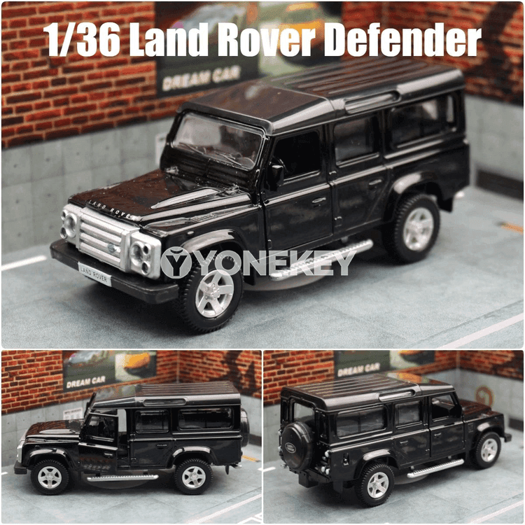 Land Rover Defender 1:36 metal model awtoulag, çekişli kolleksiýa oýnawajy