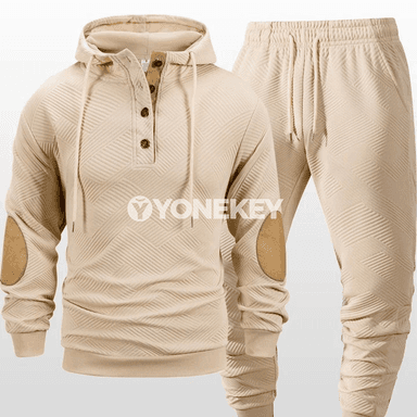 Erkekler üçin kapşonly sport kostýumy, 2 bölekli