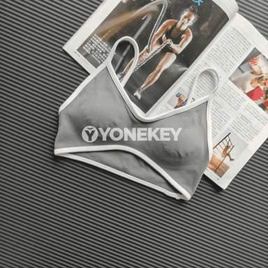 Aýallar üçin tikinsiz sport bra — dem alýan, ýassygy bar