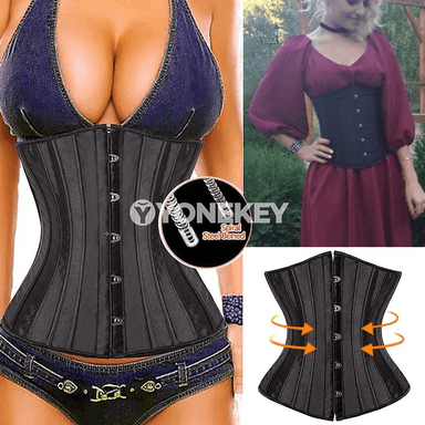 Zenanlar üçin spiral polatly korse, belli şekillendiriji, S–6XL