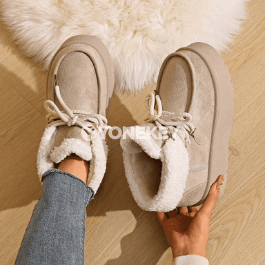 Zenanlar üçin gyş ädikleri, ýyly plush astarly, bagly