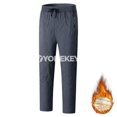 Erkekler üçin ýyly gyş sport balaklar, fleýs içlikli rahat model